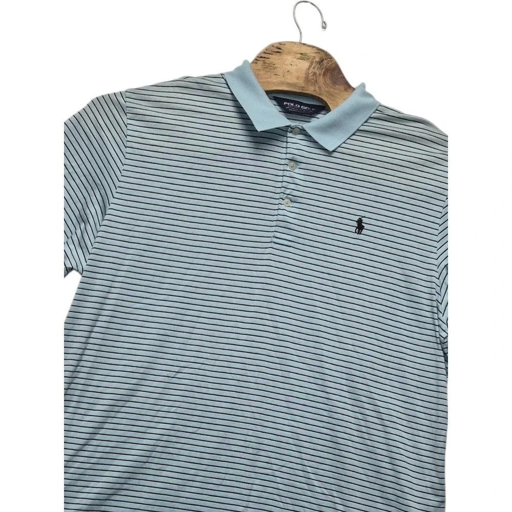 Polo Ralph Lauren Golf Polo Size XL Men's Striped Shirt 100% Pima Cotton